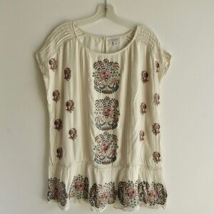 Sundance Woman's blouse SZ Med Embroidery/Hippie/Boho